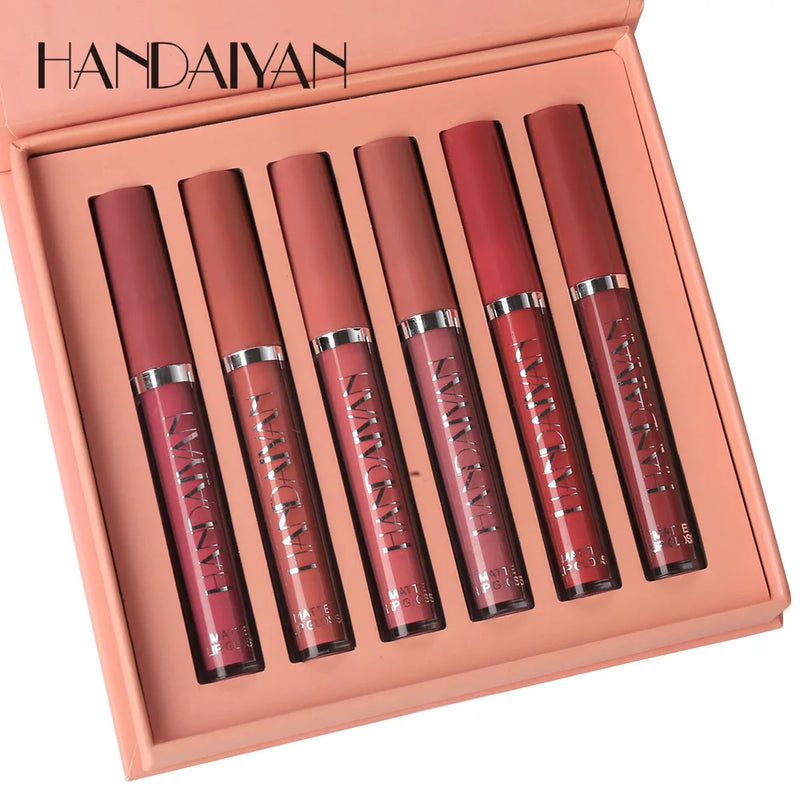 Set Labiales Handaiyan Matte Sexy (A PRUEBA DE AGUA)